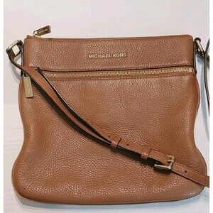 Michael Kors Brown Crossbody Bag with Gold Accents